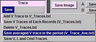Save Average Voltage Data